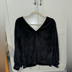 black velvet top